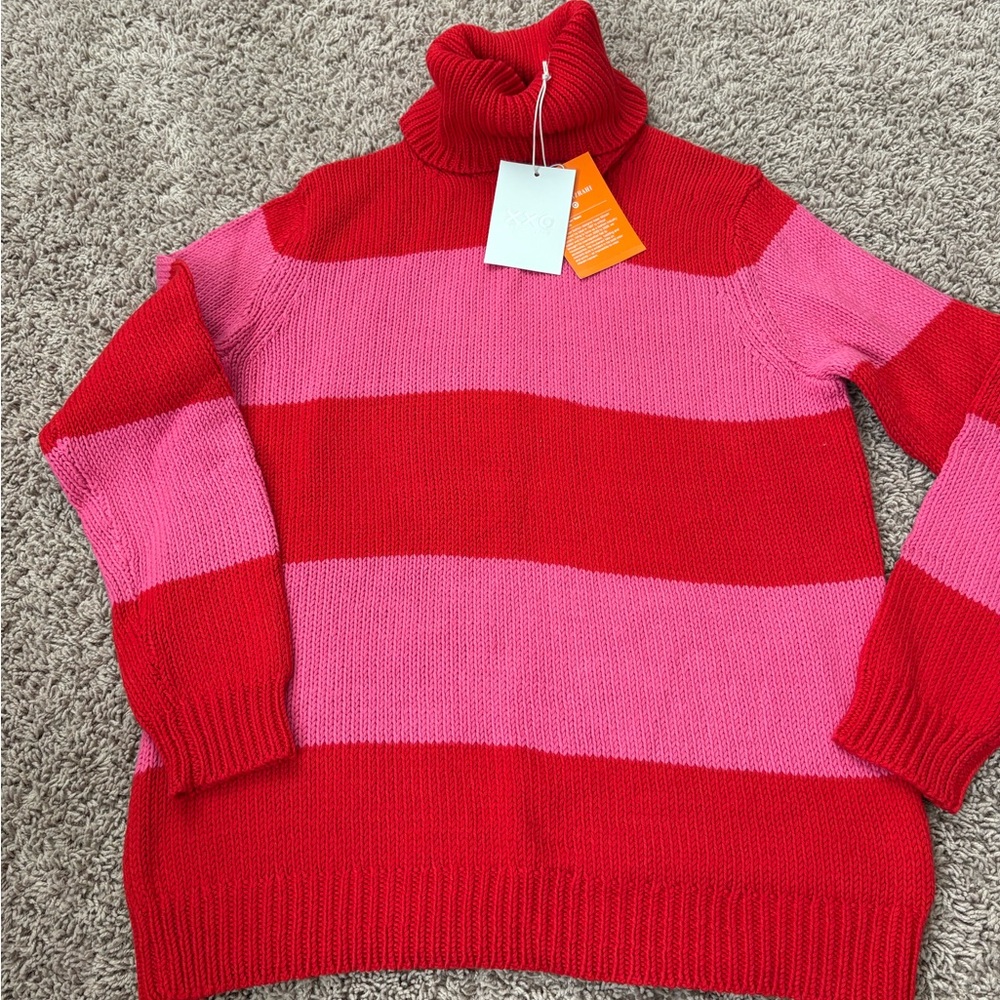 Target Issac mizrahi striped sweater size large